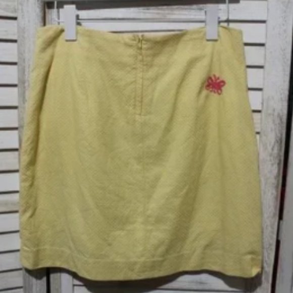 Lilly Pulitzer embroidered flowers skirt (1151) 🦄 - Picture 3 of 8